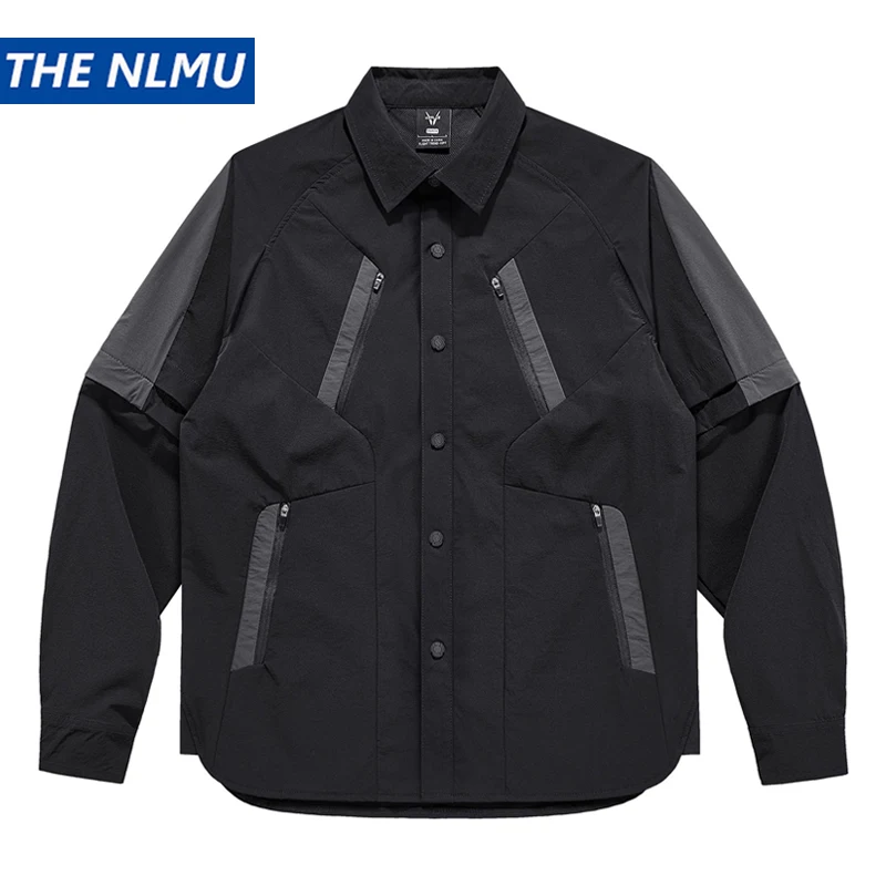 Men Long Sleeve Tactical Shirts 2025 Autumn Patchwork Functional Shirt Coat Loose Harajuku Tops Black Techwear
Men Long Sleeve Tactical Shirts 2025 Autumn Patchwork Functional Shirt Coat Loose Harajuku Tops Black Techwear