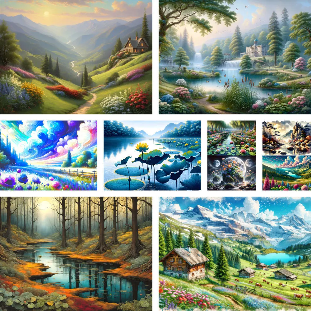 Landscape Fantasy Nature Printed 11CT Cross-Stitch Full Kit Embroidery Handiwork Craft Knitting Painting Mulina Needle Wholesale
Landscape Fantasy Nature Printed 11CT Cross-Stitch Full Kit Embroidery Handiwork Craft Knitting Painting Mulina Needle Wholesale