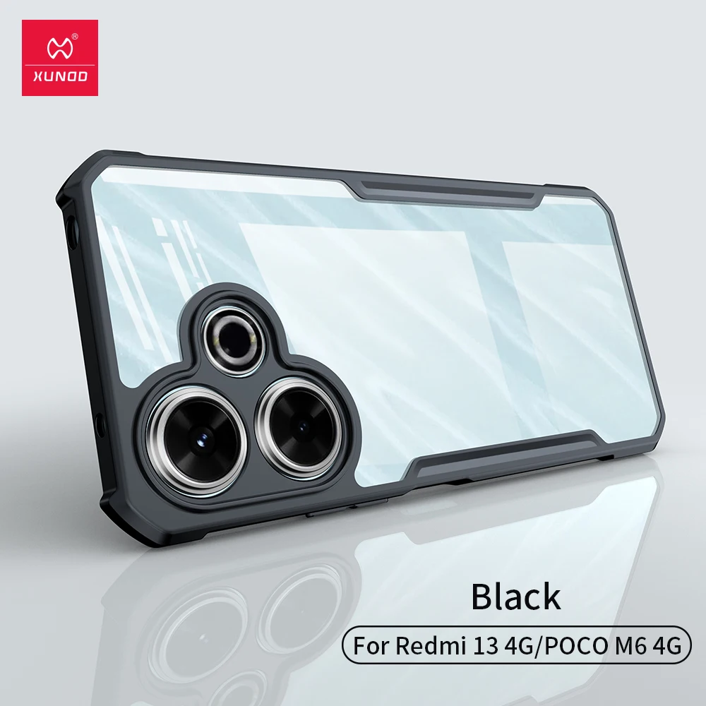 Xundd For Xiaomi POCO M6 Redmi 13 4G Case,Airbag Shockproof Bumper Shell Lens Protection TPU+Acrylic Back Transparent Cover
Xundd For Xiaomi POCO M6 Redmi 13 4G Case,Airbag Shockproof Bumper Shell Lens Protection TPU+Acrylic Back Transparent Cover