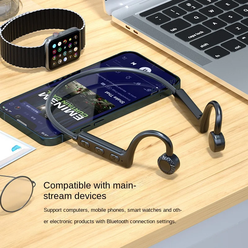 BS Bone Conduction Wireless Bluetooth Headset Ear-Mounted Waterproof Running Sports
BS Bone Conduction Wireless Bluetooth Headset Ear-Mounted Waterproof Running Sports