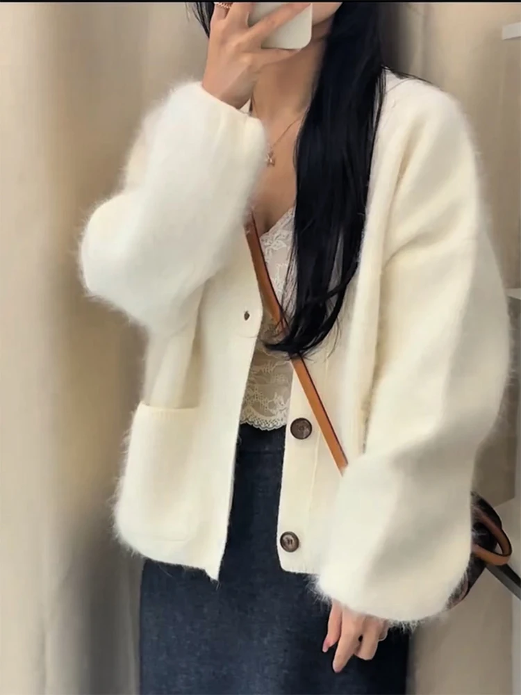 Korean Sle Lazy Soft Cozy V-Ne Knitted Open Cardigan Autumn Winter New Arrival plus Size Faionable Versatile Top
Korean Sle Lazy Soft Cozy V-Ne Knitted Open Cardigan Autumn Winter New Arrival plus Size Faionable Versatile Top