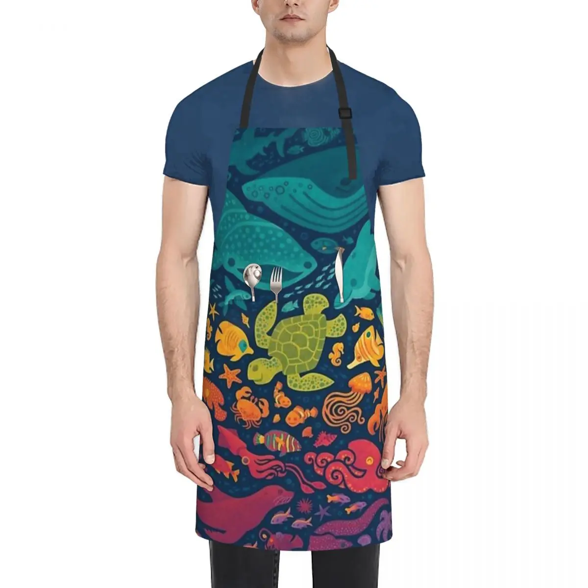 Aquatic Spectrum 2 Waterproof Apron with Pockets for Adults - Adjustable Cooking and Cleaning Apron for Kitchen and Home Use
Aquatic Spectrum 2 Waterproof Apron with Pockets for Adults - Adjustable Cooking and Cleaning Apron for Kitchen and Home Use