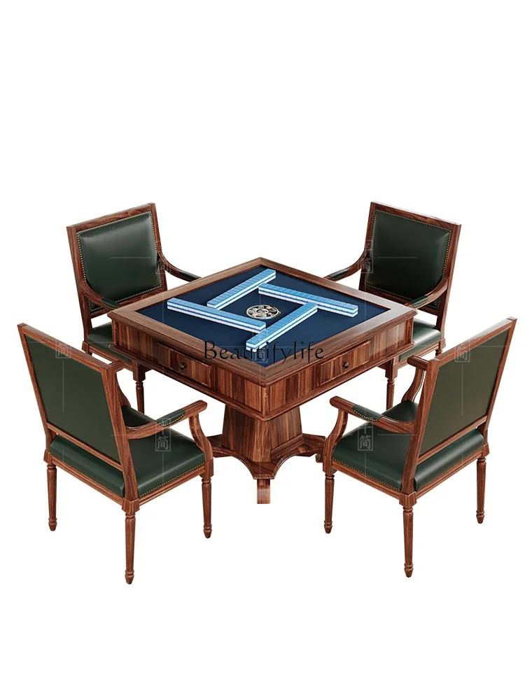 American rural solid mahjong table automatic electric mahjong table
American rural solid mahjong table automatic electric mahjong table