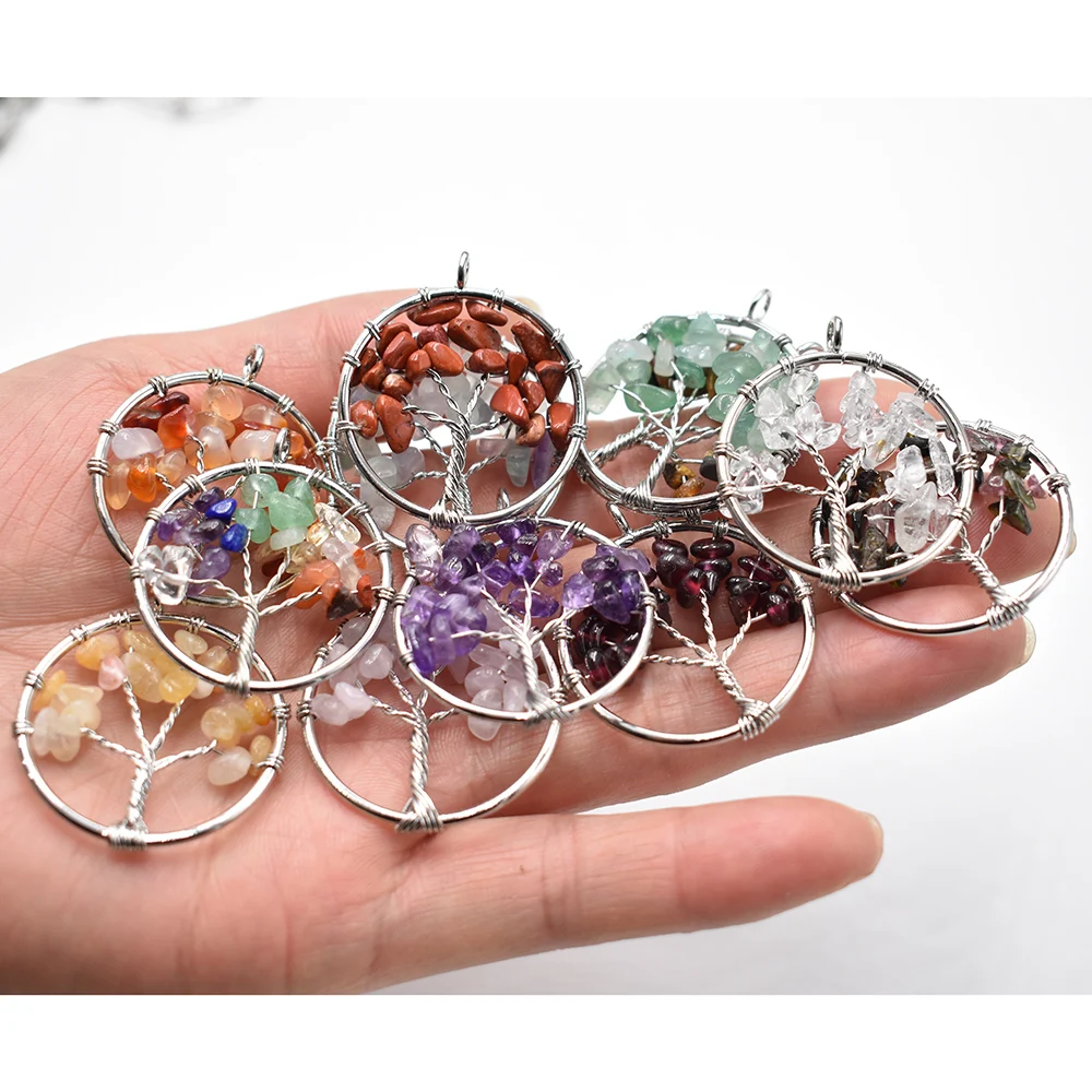 Wholesale 12pcs/lot mixed natural stone Tree of life handmade wire color wire wrapped Pendants 30mm for jewelry marking free
Wholesale 12pcs/lot mixed natural stone Tree of life handmade wire color wire wrapped Pendants 30mm for jewelry marking free