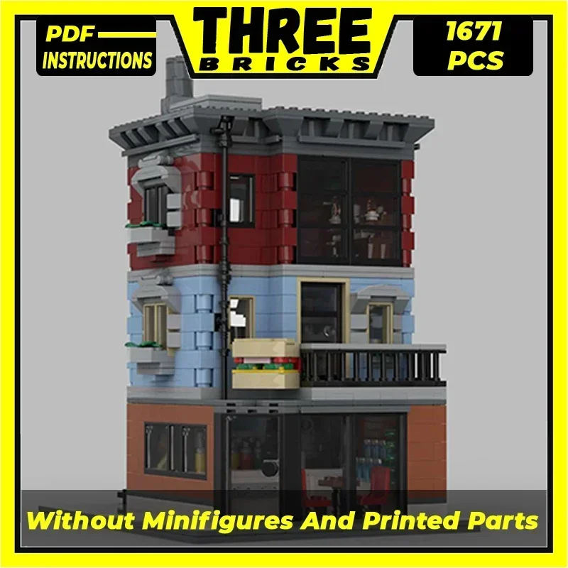 Technical Moc Bricks City Street View Model kebab Pizza Shop Modular Building Blocks Gifts Toys For Children DIY Sets Assembling
Technical Moc Bricks City Street View Model kebab Pizza Shop Modular Building Blocks Gifts Toys For Children DIY Sets Assembling