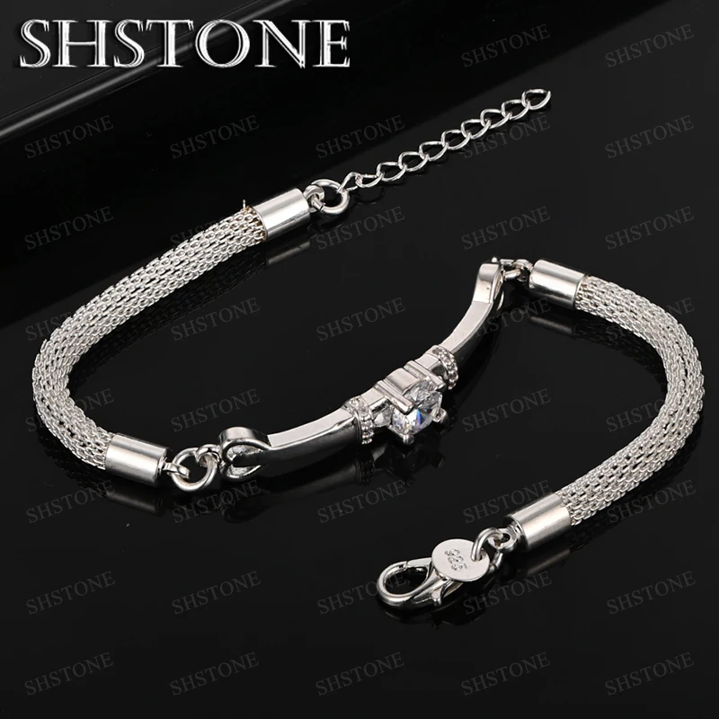 Fashion 925 Sterling Silver Bracelet Men Women Party Valentine's Day Fine Jewelry Engagement Charm Wedding Gift Accessories
Fashion 925 Sterling Silver Bracelet Men Women Party Valentine's Day Fine Jewelry Engagement Charm Wedding Gift Accessories