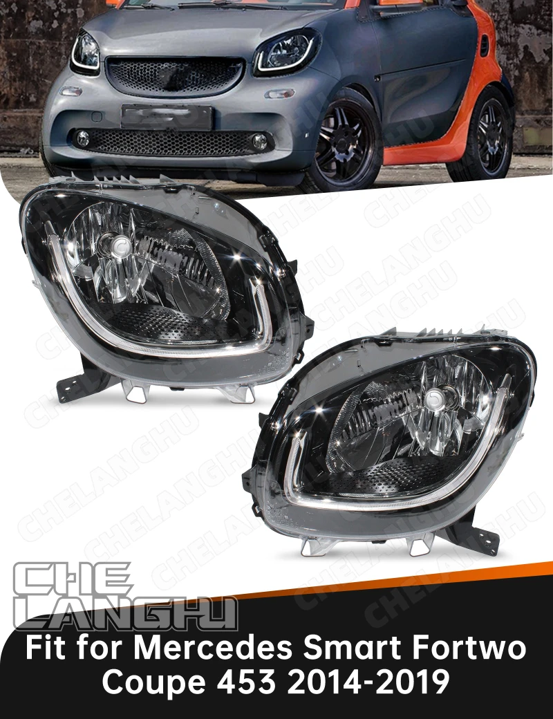 Headlight For Mercedes Benz Smart Fortwo Cabriolet Coupe 453 2014 2015 2016 2017 2018 2019 Front Headlamp DRL Car Accessories
Headlight For Mercedes Benz Smart Fortwo Cabriolet Coupe 453 2014 2015 2016 2017 2018 2019 Front Headlamp DRL Car Accessories