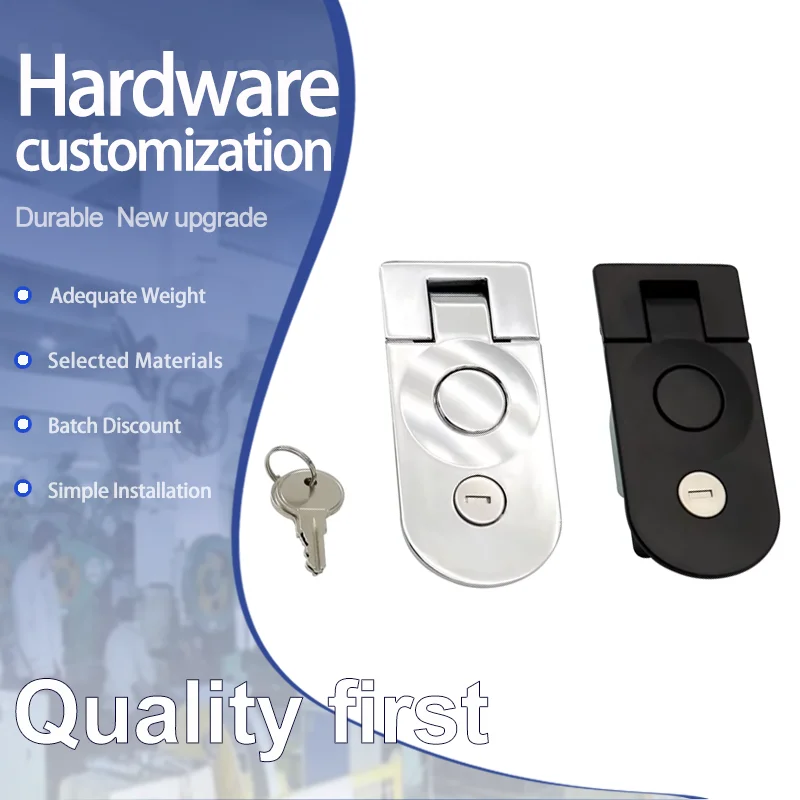 Flat Lock Zinc Alloy Is Suitable For Industrial Communication And Fire Locks Of Distribution Box Doors And Switch Cabinets
Flat Lock Zinc Alloy Is Suitable For Industrial Communication And Fire Locks Of Distribution Box Doors And Switch Cabinets