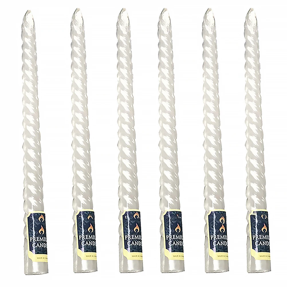 6pcs White Candles Long Pole Smokeless Odorless Wax Home Decor Romantic Wedding 25cm Safe Material Elegant Design
6pcs White Candles Long Pole Smokeless Odorless Wax Home Decor Romantic Wedding 25cm Safe Material Elegant Design