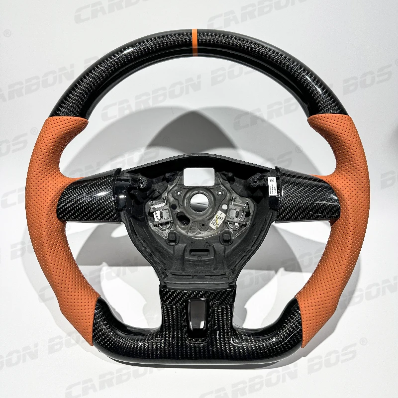 For Volkswagen Passat B7 Real Black Carbon Fiber Steering Wheel with Orange Leather Automotive Accessories for VW B7 Passat
For Volkswagen Passat B7 Real Black Carbon Fiber Steering Wheel with Orange Leather Automotive Accessories for VW B7 Passat