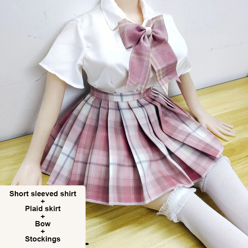 Soft Colorfast Doll Clothing 65-100cm Entity Silicone Doll Preppy Style White Shirt Plaid Pleated Skirt Bow Tie Socks JK Set
Soft Colorfast Doll Clothing 65-100cm Entity Silicone Doll Preppy Style White Shirt Plaid Pleated Skirt Bow Tie Socks JK Set