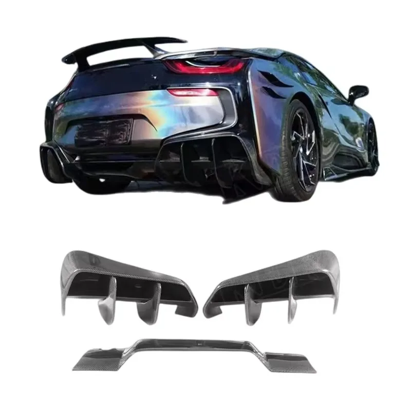 For BMW I8 EB Style Carbon Fiber Rear Bumper Diffuser Front Bumper Edge Rear Spoiler Side Skirt Body Kit
For BMW I8 EB Style Carbon Fiber Rear Bumper Diffuser Front Bumper Edge Rear Spoiler Side Skirt Body Kit