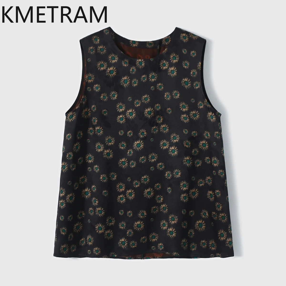 KMETRAM 100% Mulberry Silk Women's Tanks Red Cloud Gauze Floral Vest Fashion Sleeveless Summer Tops 2026 New Woman Clothes топ
KMETRAM 100% Mulberry Silk Women's Tanks Red Cloud Gauze Floral Vest Fashion Sleeveless Summer Tops 2026 New Woman Clothes топ