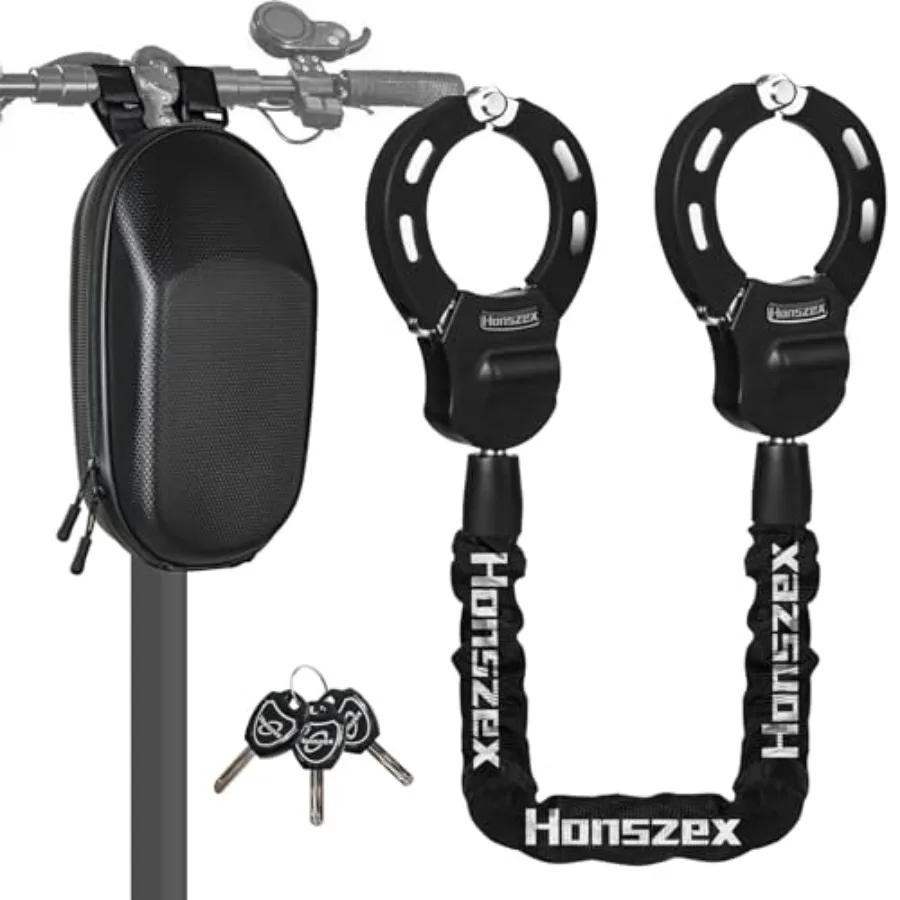 Scooter Lock, Electric Scooter Locks Anti Theft and Waterproof Scooter Bag, Bike Lock with Key, Heavy Duty Handcuff Chain Lock
Scooter Lock, Electric Scooter Locks Anti Theft and Waterproof Scooter Bag, Bike Lock with Key, Heavy Duty Handcuff Chain Lock