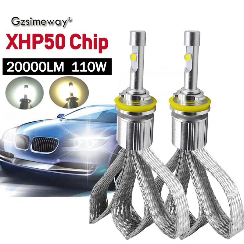2PCS H7 LED Lamp H4 H1 Car Headlight 20000LM 110W XHP50 H11 H8 9005 HB3 HB4 9006 9012 LED Bulbs 4300K 6000K Auto Fog Lights 12V
2PCS H7 LED Lamp H4 H1 Car Headlight 20000LM 110W XHP50 H11 H8 9005 HB3 HB4 9006 9012 LED Bulbs 4300K 6000K Auto Fog Lights 12V
