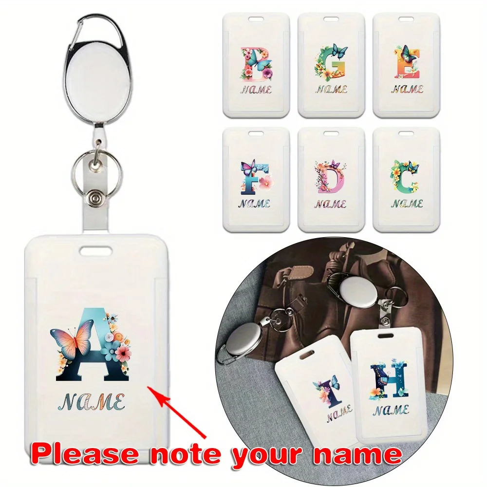 Customized Name Retractable ID Badge Name Tag Holder Portable Employee Card Protector Cover With Keychain Clip Personalized DIY
Customized Name Retractable ID Badge Name Tag Holder Portable Employee Card Protector Cover With Keychain Clip Personalized DIY
