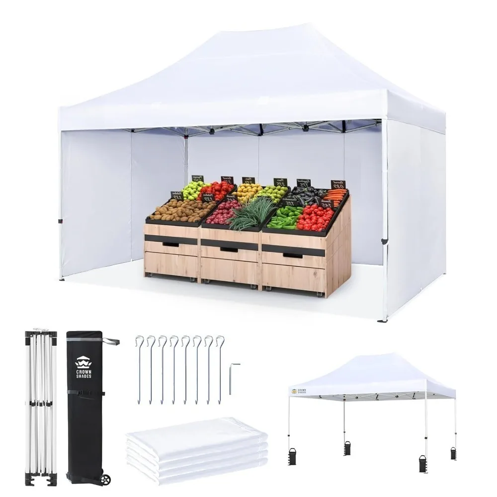 10x15 Pop Up Canopy Tent, Thicken Frame Commercial Heavy Duty Tent, 4 Sidewalls 8 Stakes & 4 Sandbags & 4 Ropes,Customized
10x15 Pop Up Canopy Tent, Thicken Frame Commercial Heavy Duty Tent, 4 Sidewalls 8 Stakes & 4 Sandbags & 4 Ropes,Customized