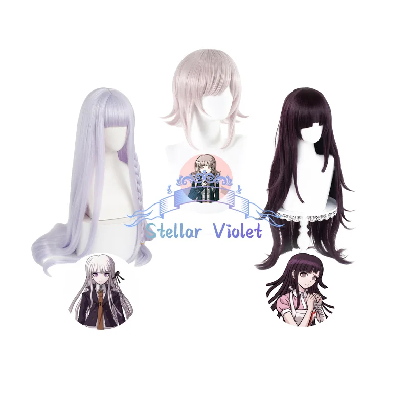 Mikan Tsumiki Cosplay Wig Heat Resistant Gray Purple Anime Danganronpa Nanami ChiaKi Cosplay Synthetic Wigs Kirigiri Kyoko Wig
Mikan Tsumiki Cosplay Wig Heat Resistant Gray Purple Anime Danganronpa Nanami ChiaKi Cosplay Synthetic Wigs Kirigiri Kyoko Wig