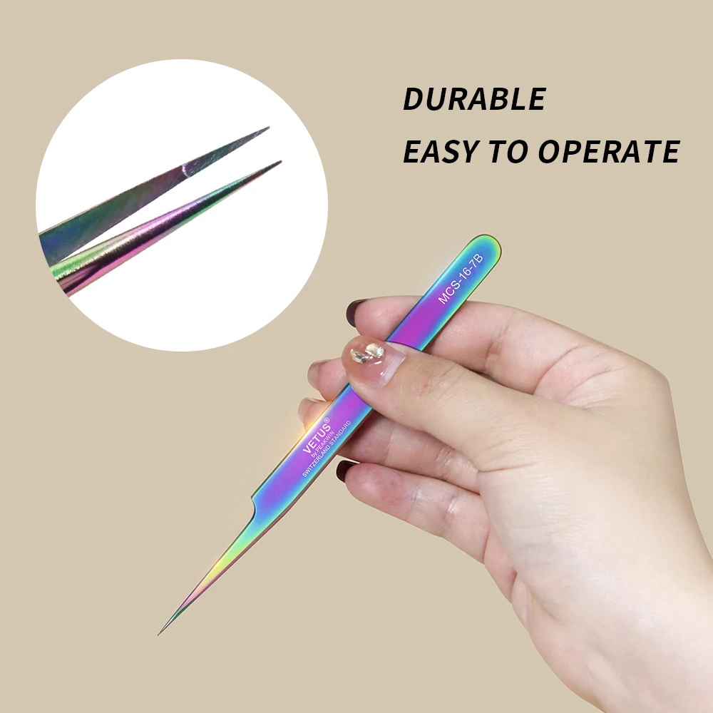 VETUS Eyelash Tweezers 3D Volume Lash Extension Fan Lash Eyebrow Tweezers Excellent Closure Makeup Tool
VETUS Eyelash Tweezers 3D Volume Lash Extension Fan Lash Eyebrow Tweezers Excellent Closure Makeup Tool
