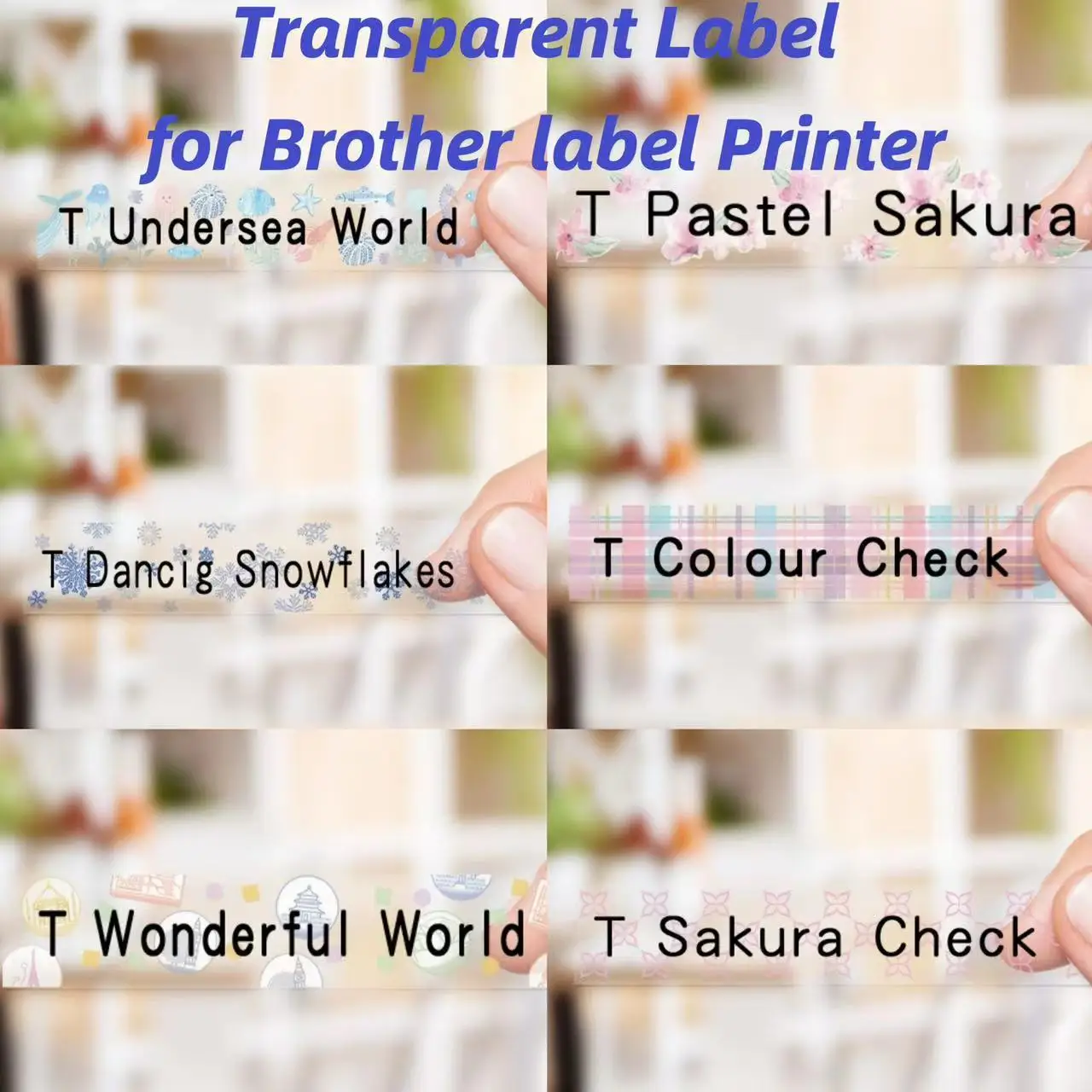 Transparent Lovely Pattern Tape TZE231 Tze-231 12mm label tape Compatible for Brother p touch P Touch printers TZe131
Transparent Lovely Pattern Tape TZE231 Tze-231 12mm label tape Compatible for Brother p touch P Touch printers TZe131