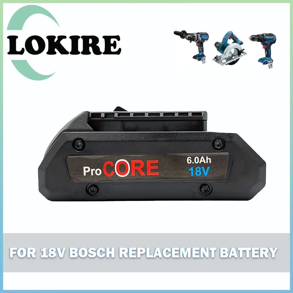 For Bosch 18V 6.0AH ProCORE Replacement Battery for Bosch Professional System Cordless Tools BAT609 BAT618 GBA18V80 21700 Cell
For Bosch 18V 6.0AH ProCORE Replacement Battery for Bosch Professional System Cordless Tools BAT609 BAT618 GBA18V80 21700 Cell