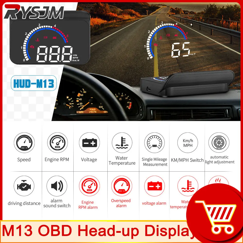 Speedometer Digital Alarm Set M13 OBD HUD Windshield Projector Compass Clock Speed Meter Universal Car Head Up Display
Speedometer Digital Alarm Set M13 OBD HUD Windshield Projector Compass Clock Speed Meter Universal Car Head Up Display