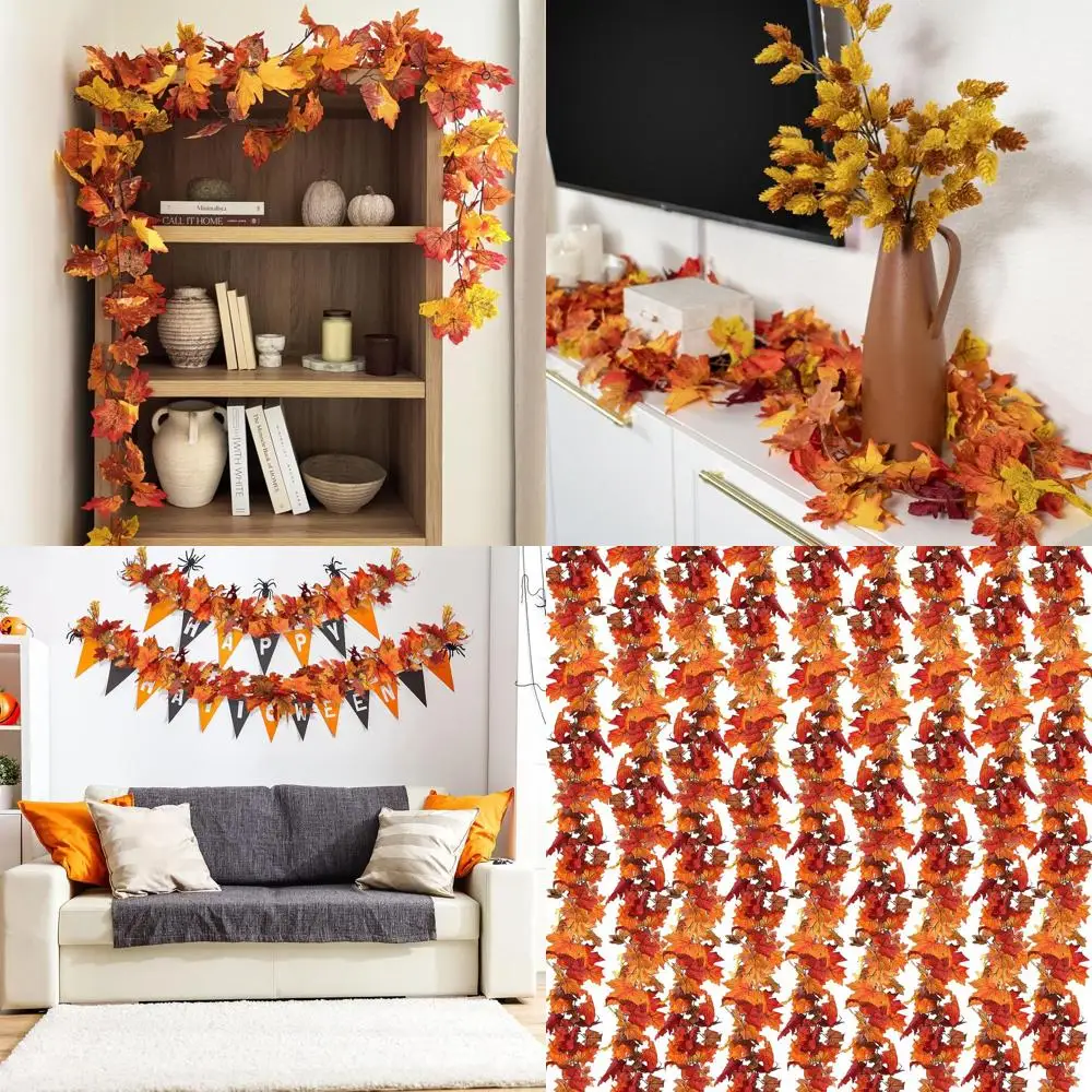 Artificial Fall Vines: 106.2 Ft Maple Leaf Garland for Thanksgiving, Home, Wedding, Party Décor
Artificial Fall Vines: 106.2 Ft Maple Leaf Garland for Thanksgiving, Home, Wedding, Party Décor
