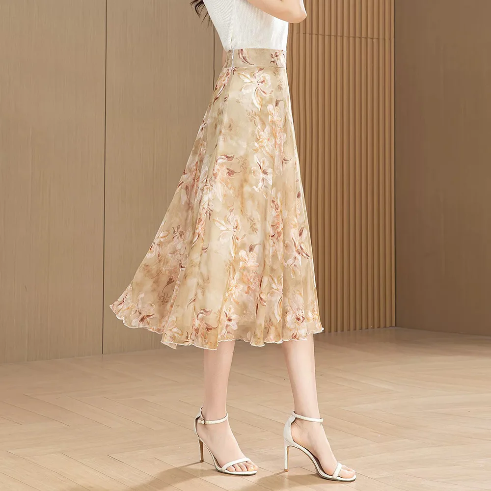 New Women Summer Vintage Floral Skirt Fashion High Waist A-Line Loose Daily Skirt Elegant Daily Print Skirt Knee-Length
New Women Summer Vintage Floral Skirt Fashion High Waist A-Line Loose Daily Skirt Elegant Daily Print Skirt Knee-Length