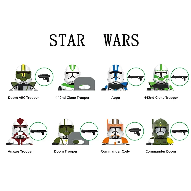 X0345 Building Blocks Clone Troopers 501st Regiment Imperial Stormtrooper Mini Robot Figure Toy Assembling Doll Present XH1977
X0345 Building Blocks Clone Troopers 501st Regiment Imperial Stormtrooper Mini Robot Figure Toy Assembling Doll Present XH1977