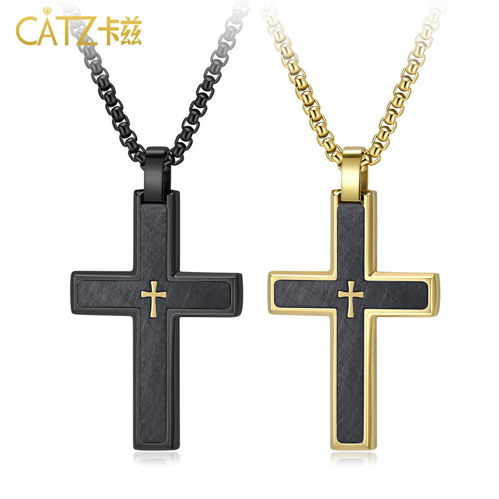 Cross Pendant Necklace Men Two-Color Sand-Faced Beveled Stainless Steel Cross Light Luxury Collarbone Neck Chain Pendant
Cross Pendant Necklace Men Two-Color Sand-Faced Beveled Stainless Steel Cross Light Luxury Collarbone Neck Chain Pendant