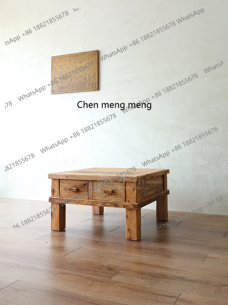 Heavy weathering texture four drawers coffee table surprise quiet wind hotel outdoor furniture square living room balcony
Heavy weathering texture four drawers coffee table surprise quiet wind hotel outdoor furniture square living room balcony