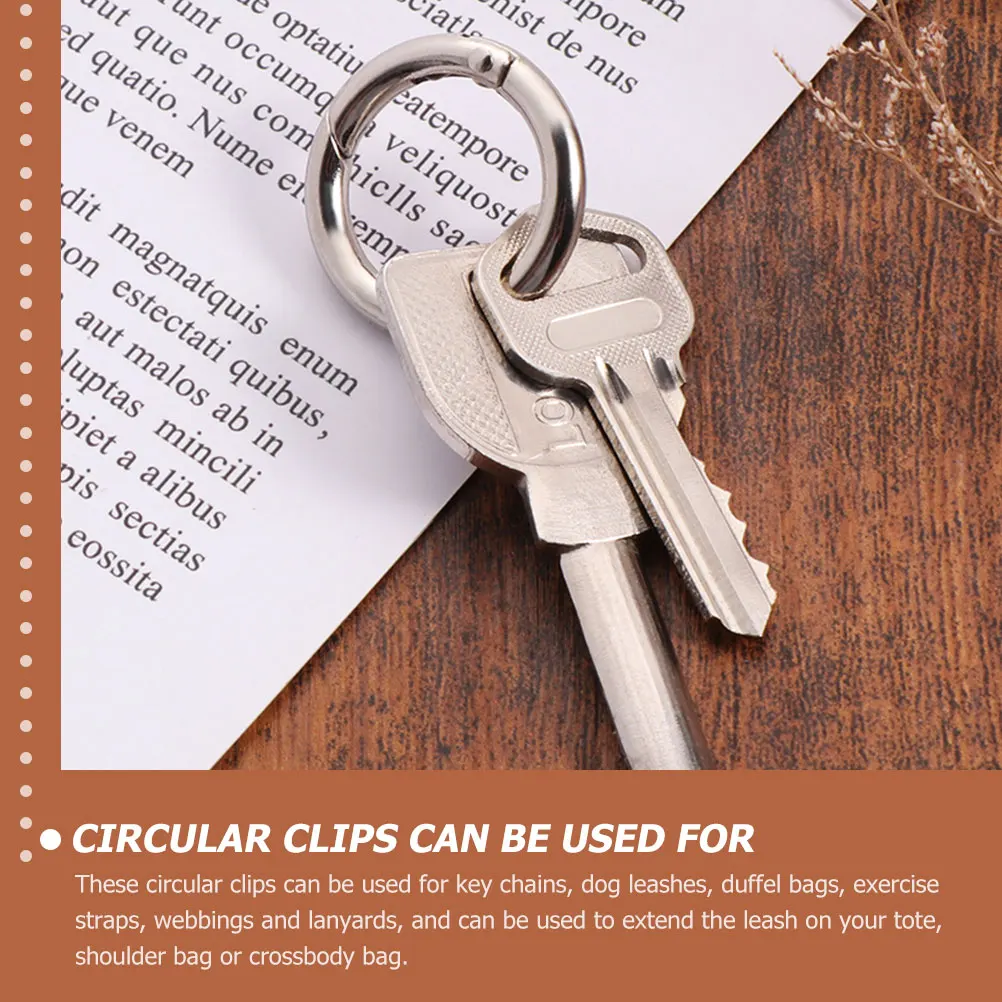 15pcs Zinc Alloy Key Ring Open Jump Rings Split Spring Rings For Keychains Leashes Bags Jewelry Making Durable Rust Resistant 
15pcs Zinc Alloy Key Ring Open Jump Rings Split Spring Rings For Keychains Leashes Bags Jewelry Making Durable Rust Resistant