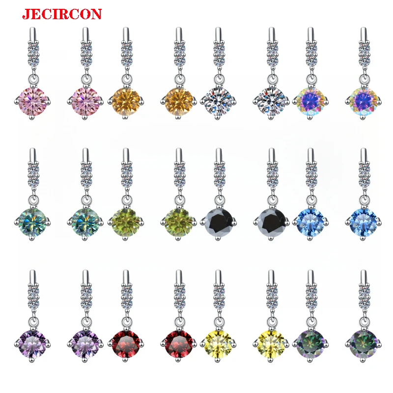 JECIRCON Colorful Moissanite Drop Earrings for Women 925 Sterling Silver Multi Color Gemstones Elegant Dangle Design Best Seller
JECIRCON Colorful Moissanite Drop Earrings for Women 925 Sterling Silver Multi Color Gemstones Elegant Dangle Design Best Seller