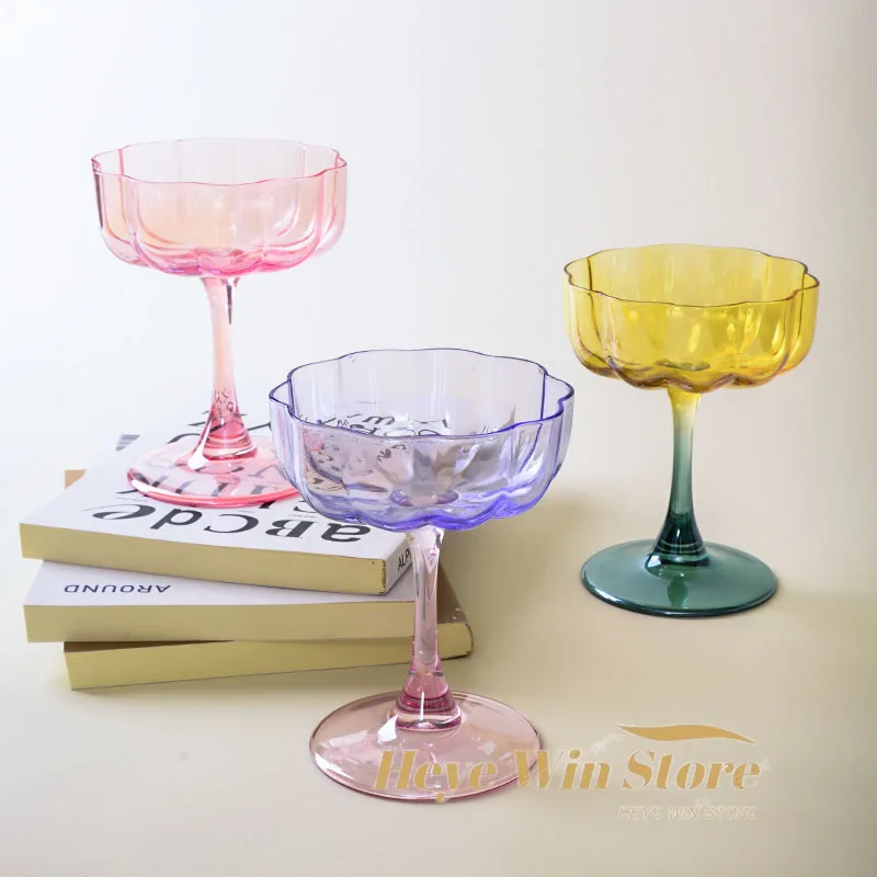 Crystal Glass Petal High Footed Glass, Creative Flower Cocktail Champagne Glass, Macaron Colored Frosted Foreign Wine Glass
Crystal Glass Petal High Footed Glass, Creative Flower Cocktail Champagne Glass, Macaron Colored Frosted Foreign Wine Glass