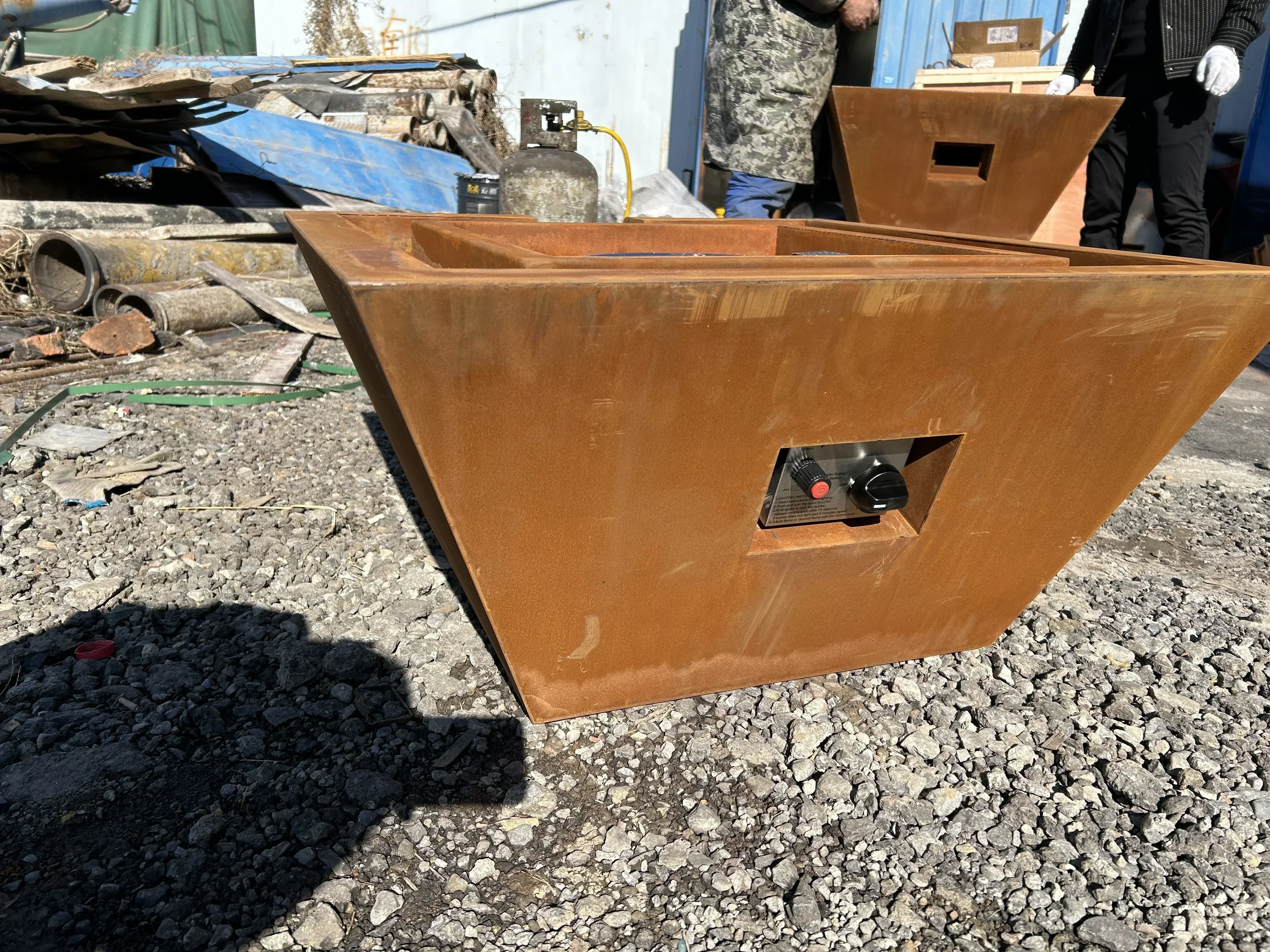 Outdoor Swimming Pool Landscape Corten Steel Water Brazier Gas Fire Pits Water Feature
Outdoor Swimming Pool Landscape Corten Steel Water Brazier Gas Fire Pits Water Feature