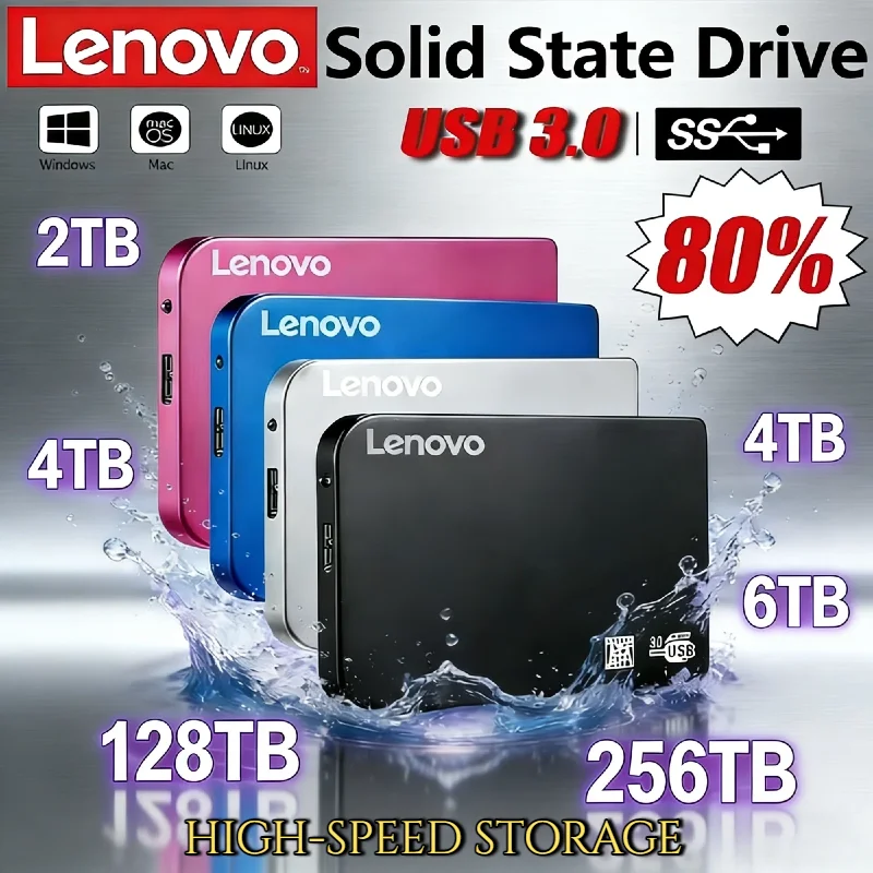 Новый портативный SSD-накопитель Lenovo 4 ТБ/8 ТБ, внешний твердотельный накопитель, оригинальный USB 3.1, высокоскоростной, 2,5 дюйма, для ноутбуков, ПК, PS4, Xbox, Mac, горячая новинка
Новый портативный SSD-накопитель Lenovo 4 ТБ/8 ТБ, внешний твердотельный накопитель, оригинальный USB 3.1, высокоскоростной, 2,5 дюйма, для ноутбуков, ПК, PS4, Xbox, Mac, горячая новинка