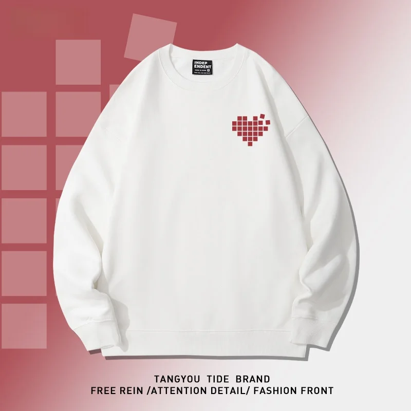 White Casual Loose Men's Hoodie Love Pattern Print Trendy Couple Outerwear Autumn Winter New Arrival Simple Design Cotton 00%
White Casual Loose Men's Hoodie Love Pattern Print Trendy Couple Outerwear Autumn Winter New Arrival Simple Design Cotton 00%