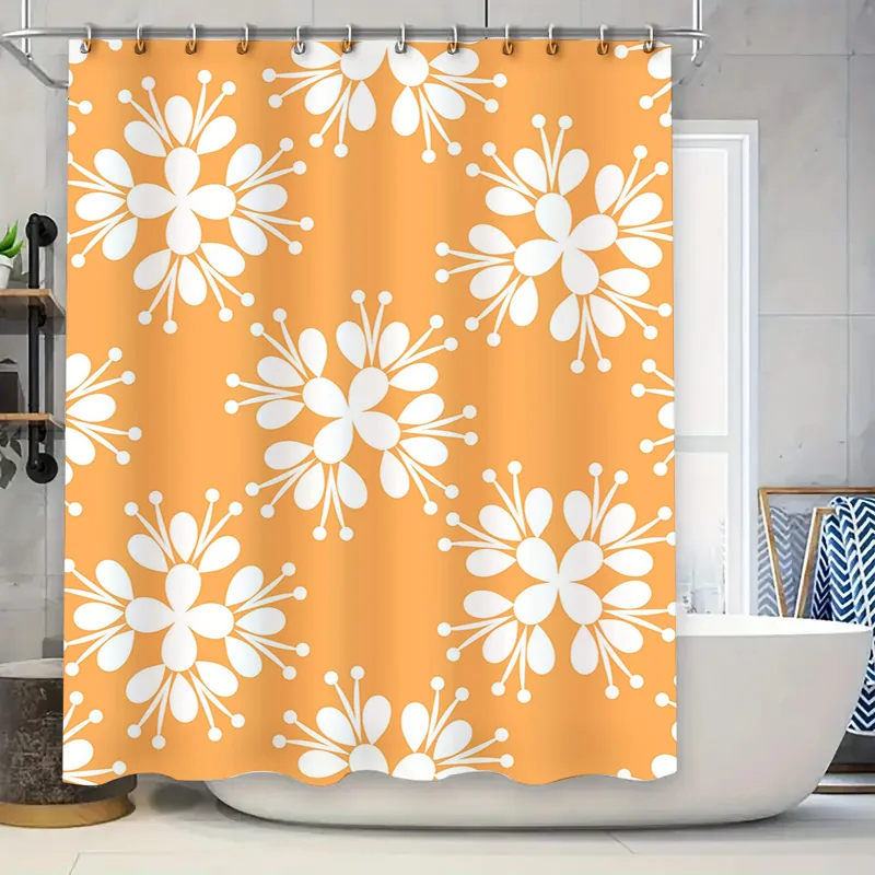 Vintage Sunflower Shower Curtain Orange Flower Decorative Fabric Bathroom Hanging Shower Panels Waterproof Bathroon Curtains for
Vintage Sunflower Shower Curtain Orange Flower Decorative Fabric Bathroom Hanging Shower Panels Waterproof Bathroon Curtains for