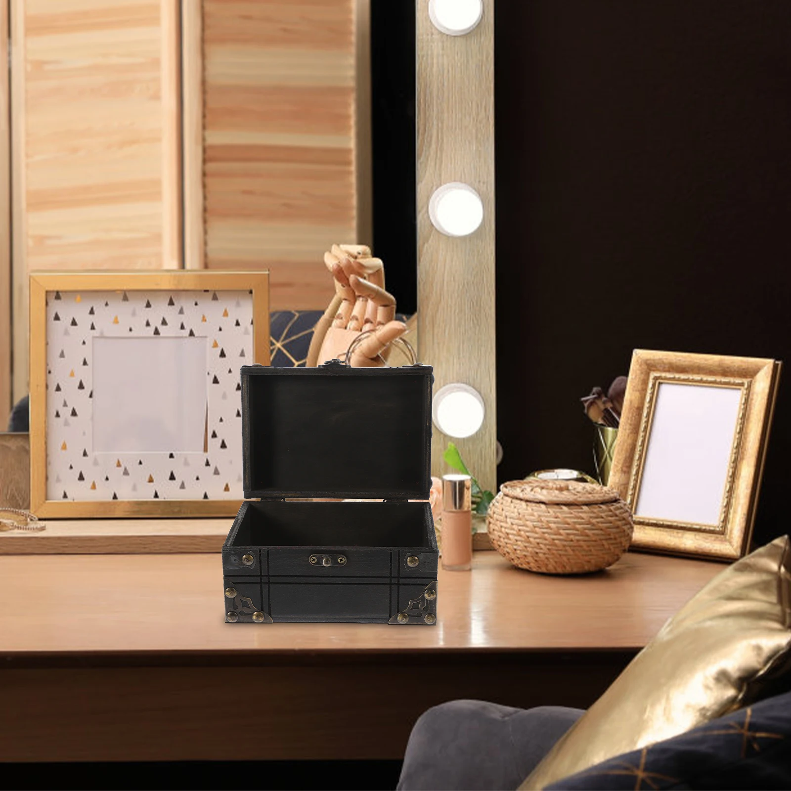 Retro Wooden Jewelry Chest Vintage Style Storage Box Large Capacity Trinket Organizer Keepsake Treasure Box Wooden Chest
Retro Wooden Jewelry Chest Vintage Style Storage Box Large Capacity Trinket Organizer Keepsake Treasure Box Wooden Chest