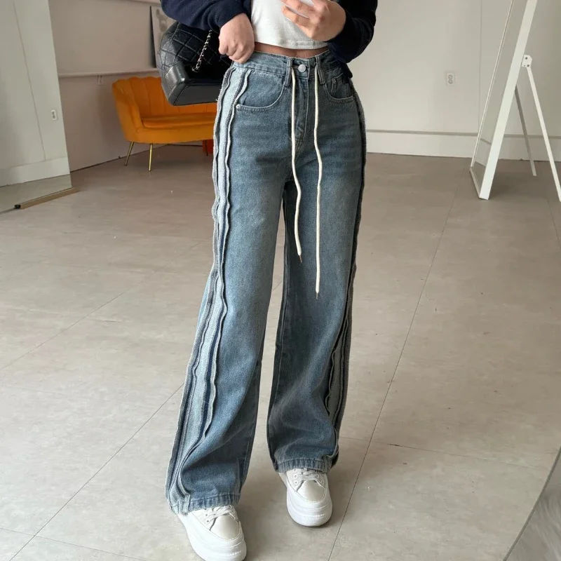 REALEFT винтажные лоскутные женские джинсовые брюки 2025 новые повседневные свободные широкие джинсы с высокой талией, брюки полной длины, женские брюки
REALEFT винтажные лоскутные женские джинсовые брюки 2025 новые повседневные свободные широкие джинсы с высокой талией, брюки полной длины, женские брюки