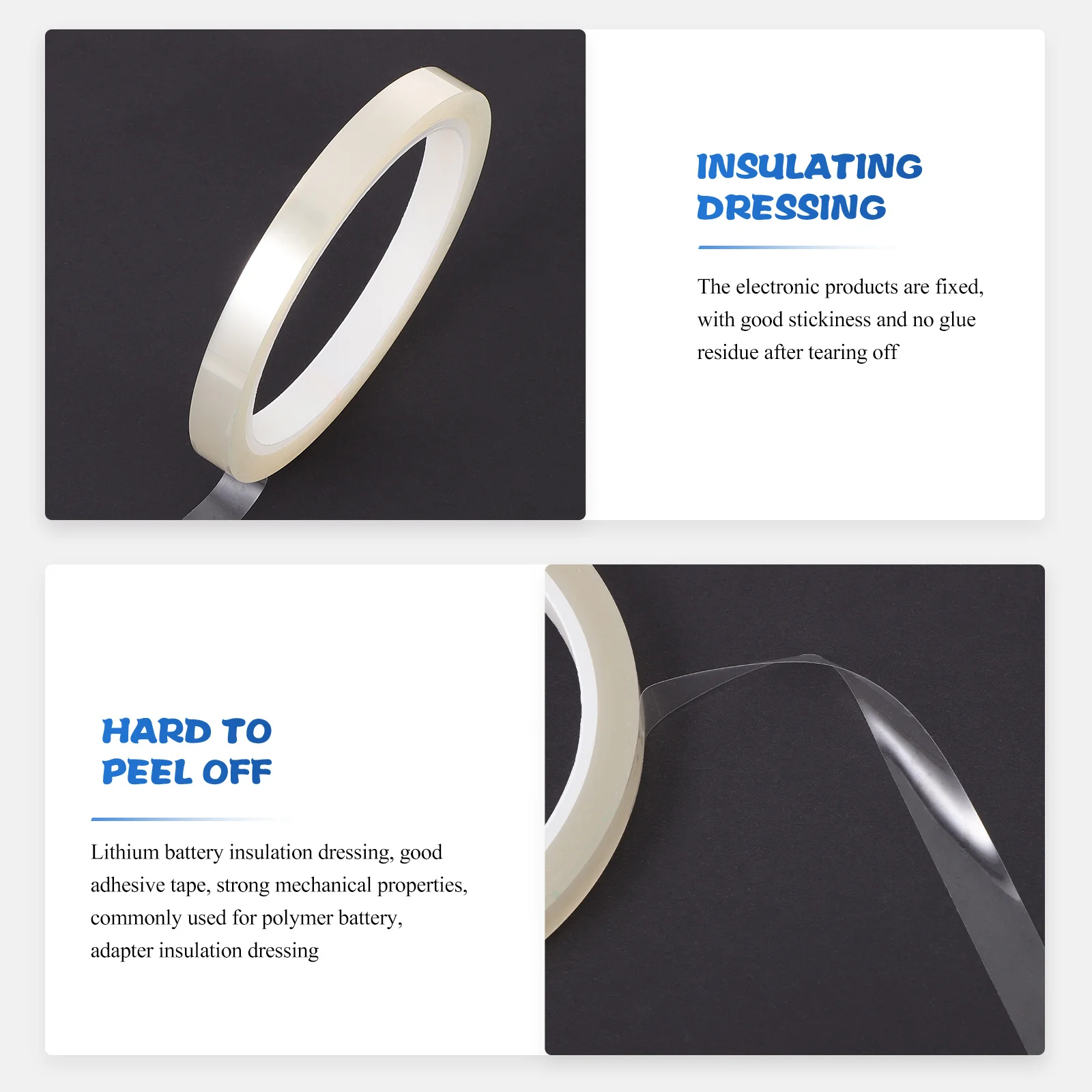 4 Rolls Heat Resistant High Temperature Adhesive For Electronics Thermal Transfer Tape Heat Shrink Sealing Tool Pcb Insulation
4 Rolls Heat Resistant High Temperature Adhesive For Electronics Thermal Transfer Tape Heat Shrink Sealing Tool Pcb Insulation