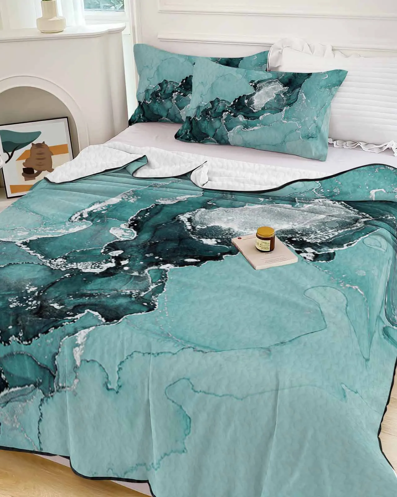 Marble Texture Ink Chinese Style Cooling Blankets Air Condition Comforter Lightweight Summer Quilt for Bed Soft Thin Quilt
Marble Texture Ink Chinese Style Cooling Blankets Air Condition Comforter Lightweight Summer Quilt for Bed Soft Thin Quilt