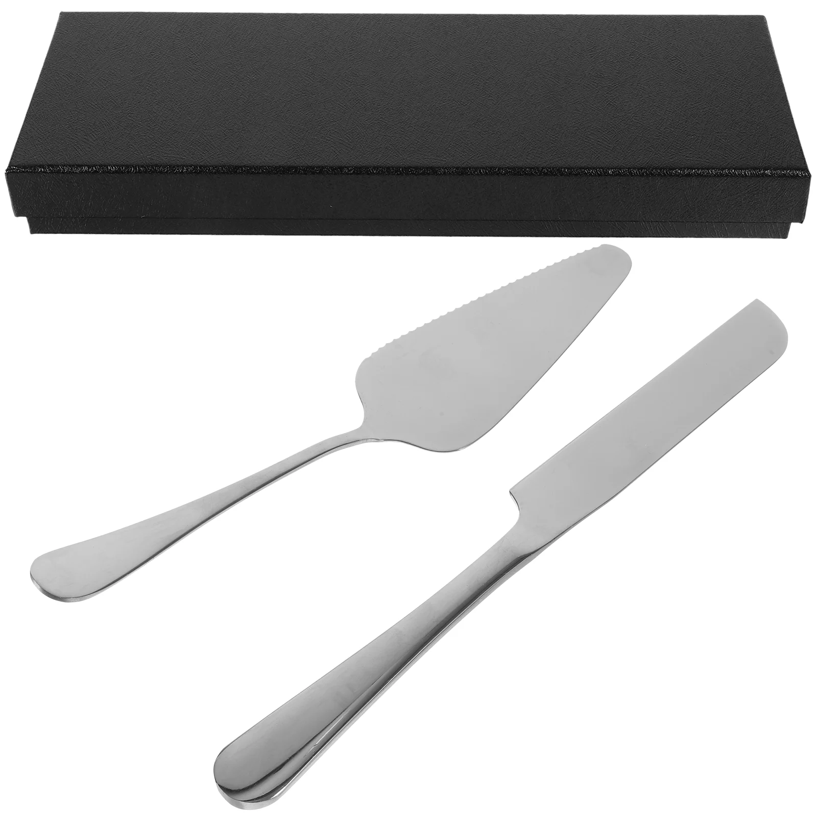 Stainless Steel Cake Knife Spatula Set Silver Serrated Knife Handle Spoon Wedding Birthday Cake Serving for Celebrations
Stainless Steel Cake Knife Spatula Set Silver Serrated Knife Handle Spoon Wedding Birthday Cake Serving for Celebrations