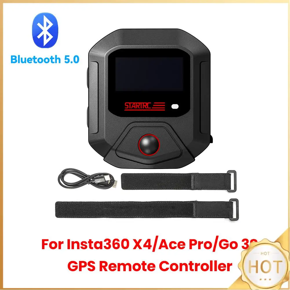 Для камеры Insta360 GPS Action Remote Bluetooth 5.0 Запястье с затвором камеры Беспроводной пульт дистанционного управления для X4/Ace Pro/Go 3S
Для камеры Insta360 GPS Action Remote Bluetooth 5.0 Запястье с затвором камеры Беспроводной пульт дистанционного управления для X4/Ace Pro/Go 3S