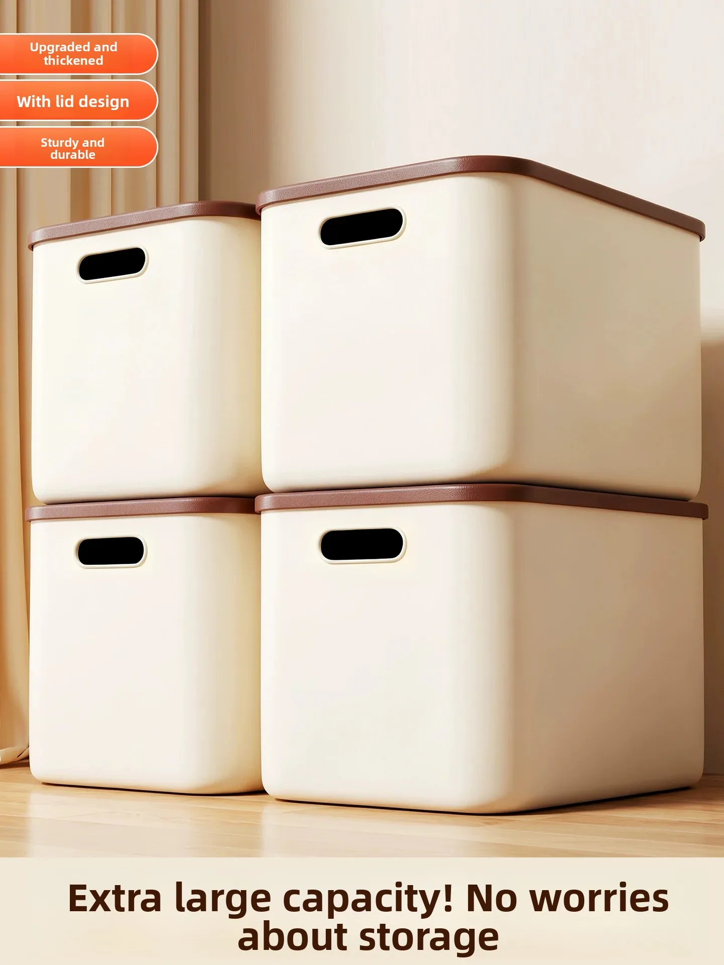 Thickened Large Capacity Plastic Storage Box with Lid for Home Snacks Toys Miscellaneous Items Organizer Box Household Use
Thickened Large Capacity Plastic Storage Box with Lid for Home Snacks Toys Miscellaneous Items Organizer Box Household Use