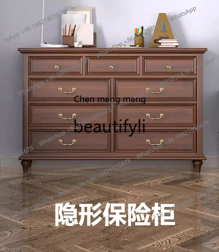 c6601 American solid wood nine-chest cabinet invisible safe smart fingerprint password anti-theft drawer 85cm
c6601 American solid wood nine-chest cabinet invisible safe smart fingerprint password anti-theft drawer 85cm