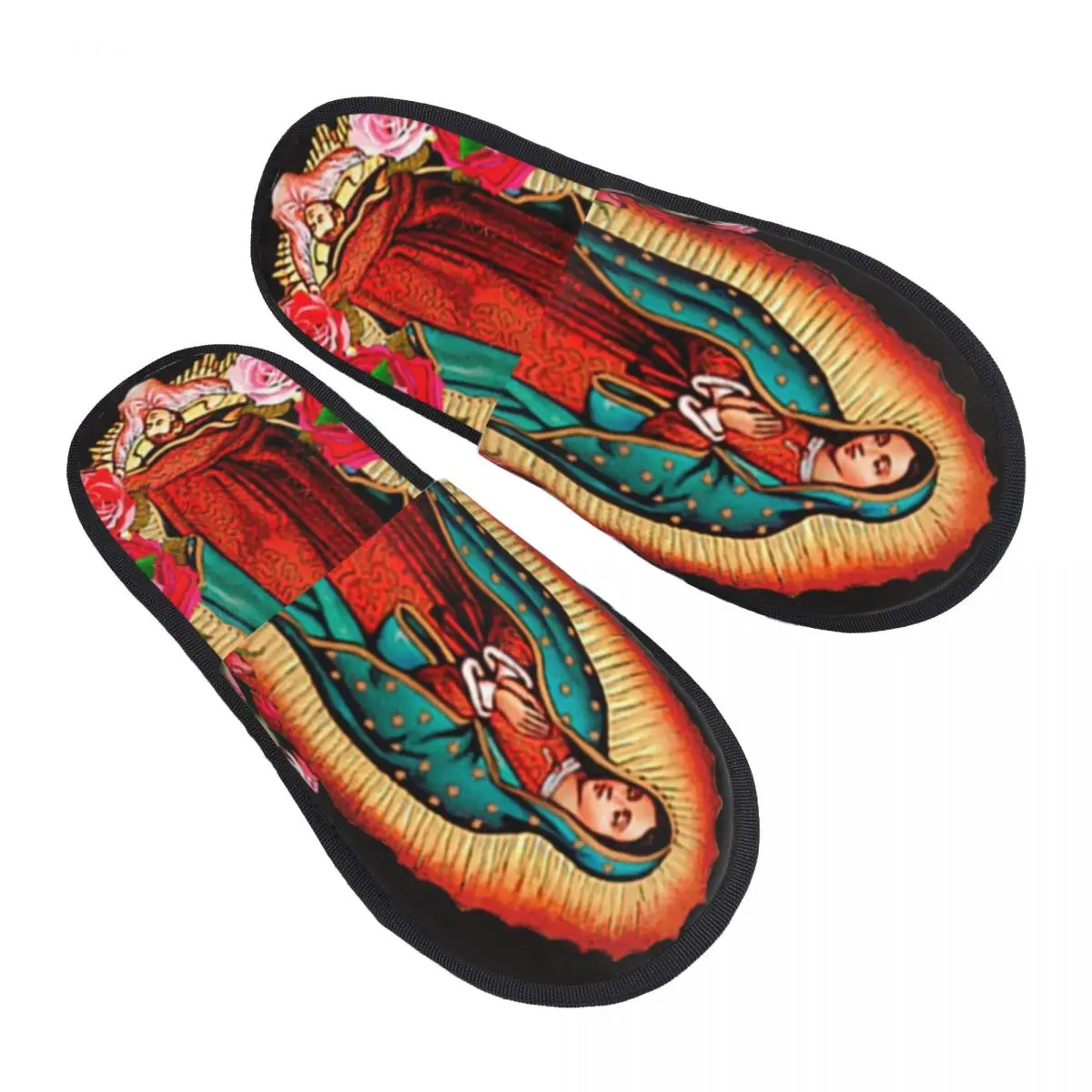 Our Lady Of Guadalupe Virgin Mary House Slippers Women Comfy Memory Foam Slip On Spa Slipper Shoes
Our Lady Of Guadalupe Virgin Mary House Slippers Women Comfy Memory Foam Slip On Spa Slipper Shoes