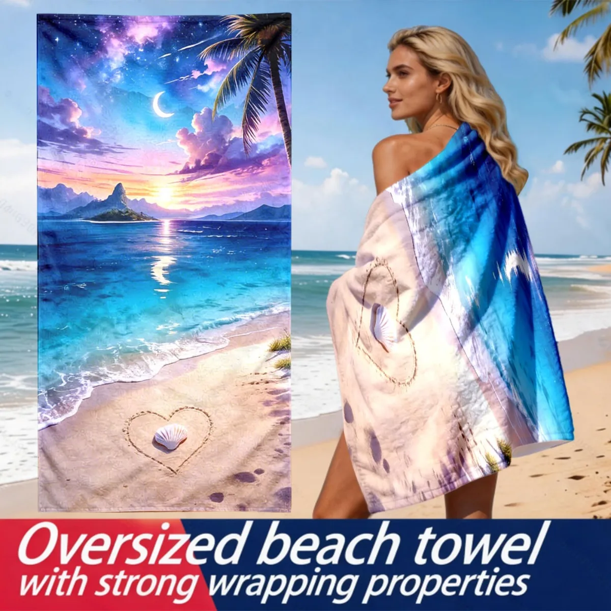Beach Sunset Beach Towel Tropical Ocean View Print Oversized Microfiber Quick Dry Bath Towel For Women Men Summer Vacation
Beach Sunset Beach Towel Tropical Ocean View Print Oversized Microfiber Quick Dry Bath Towel For Women Men Summer Vacation