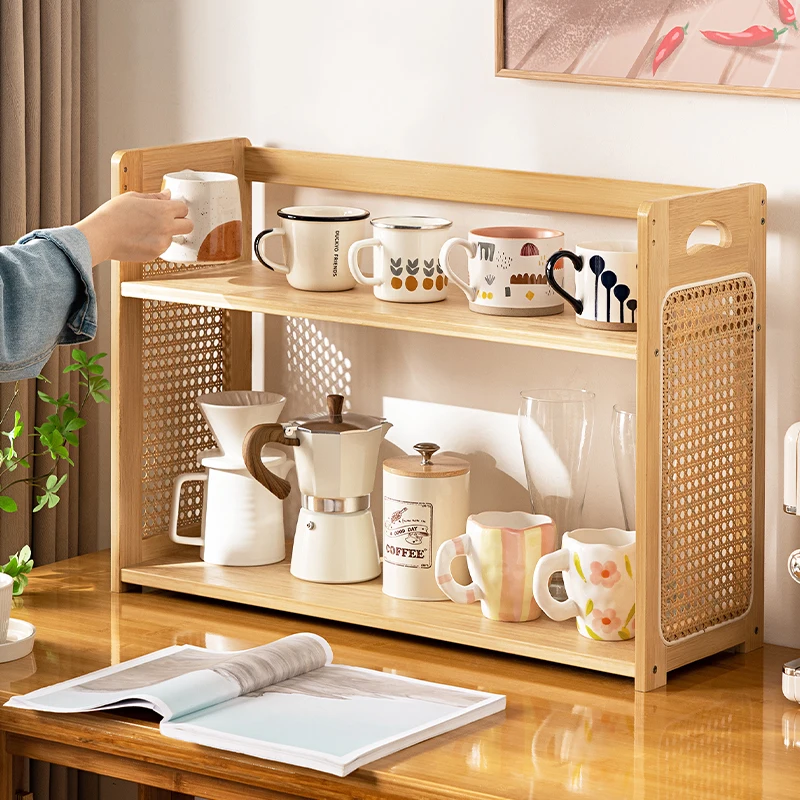 Modern Minimalist Countertop Rattan Cup Holder, Home Kitchen Storage Cabinet, Multi-Layer Tea Set Organizer, Open Layered
Modern Minimalist Countertop Rattan Cup Holder, Home Kitchen Storage Cabinet, Multi-Layer Tea Set Organizer, Open Layered