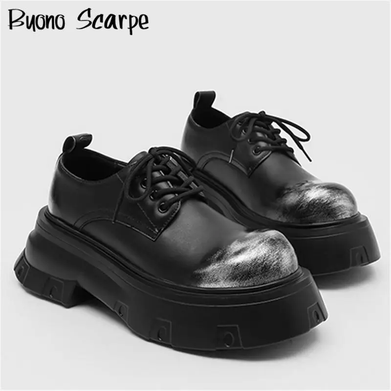 2025 стильные туфли унисекс с круглым носком и толстой подошвой на платформе, мужские и женские туфли-лодочки на шнуровке, неглубокие модные повседневные туфли большого размера в стиле вестерн в стиле панк
2025 стильные туфли унисекс с круглым носком и толстой подошвой на платформе, мужские и женские туфли-лодочки на шнуровке, неглубокие модные повседневные туфли большого размера в стиле вестерн в стиле панк